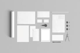 2 Stationery Mock Up Kraft Paper Corporate Design Graphic Design Mockup Tool Design