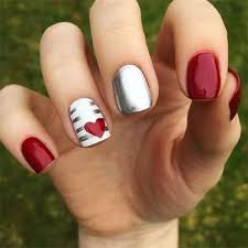 When it comes to valentine nails, heart designs reign supreme. Easy Heart For Valentines Nails To Express Your Love You Never Know How Much I Love You Valentines Nail Nail Designs Valentines Valentines Nails Nail Designs
