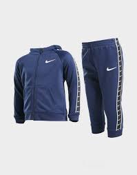 Nike academy 18 trainingsanzug herren polyesteranzug sport fitness fußball. Nike Swoosh Tape Full Zip Trainingsanzug Baby Blau Jd Sports