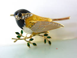 Bird Brooch Bird Pin Christmas Gift For Her Bird Lover Etsy Bird Brooch Bird Pins Bird Lover Gift