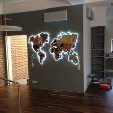 Wooden World Map Diy Led Lighting Ideas Led Lighting Diy Led Lighting Bedroom