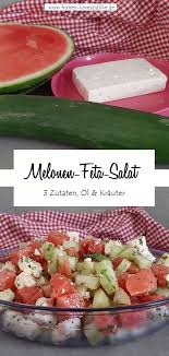 Der Einfachste Und Beste Melonen Feta Salat Der Welt Feta Salat Melonen Feta Salat Salat Mit Melone
