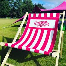 Giant Deckchair And Branded Sling Chunky Chairs