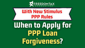 When To Apply For Ppp Loan Forgiveness With New Stimulus Plan Youtube