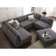 120 Wide Symmetrical Modular Sectional Sofa Design Modular Couch Furniture