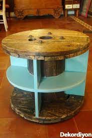 kablo makarasi ile neler yapilir 38 kendin yap fikri dekordiyon ahsap palet projeleri makara ahsap projeleri