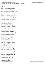 Source for information on i only want you to love me: Id Love You To Want Me Lobo Lyrics Chords Traditional Music