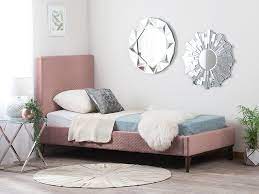 cama tapizada rosa 90x200 cm bayonne groen beddengoed roze bed gestoffeerde bedden