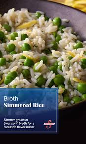 Broth Simmered Rice Swanson Recipe Rice Side Dishes Dinner Entrees Perfect Side Dish