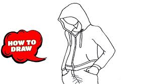 How To Draw A Hoodie On A Person Person Wearing Hoodie Drawing Hoodie Drawing Drawings Art Tutorials Drawing