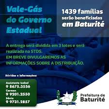 Em jaguaruana, mais de mil famílias foram atendidas. A Prefeitura De Baturite Comunica Que 1 439 Familias Serao Beneficiadas Com O Vale Gas Do Governo Do Estado