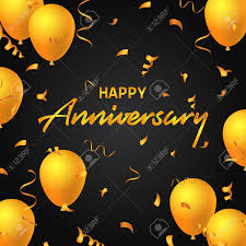 Template poster anniversary happy poster template happy anniversary anniversary poster happy poster anniversary template happy template decorative decoration banner background colorful. Happy Anniversary Balloons Typography Banner Background Illustration Royalty Free Cliparts Vectors And Stock Illustration Image 97270468