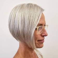 Grey Hairstyles For Older Women In 2021 Older Women Hairstyles Trendy Short Hair Styles Haircut For Older Women