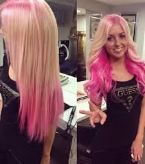Then, starting from the bottom, paint the bleach onto your hair using upward strokes. 28 Blonde And Pink Ombre Hair Blonde Hairstyles 2020