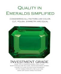 Emerald Quality Chart Worlds First Of A Kind