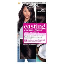 Our incredible range of hair dye has all the colours of the rainbow (and then some) and stand the test of time. L Oreal Casting Creme Gloss Ebony Black 200 Semi Permanent Hair Dye Tesco Groceries