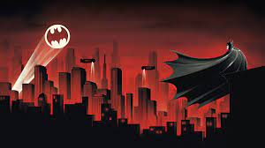 Desktop Wallpaper Batman The Animated Series Red World Cityscape Silhouette Hd Image Pi Batman Wallpaper Best Desktop Wallpapers Hd Wallpaper Backgrounds