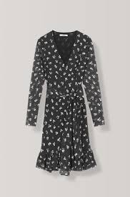 Tilden Mesh Wrap Dress Black Wrap Dress Dresses Wardrobe
