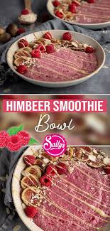 Himbeer Smoothie Bowl Mit Feigen Fruhstuck Ohne Kochen In 2020 Himbeeren Lebensmittel Essen Himbeer Smoothie