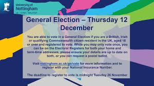 How long until malaysia general election holiday? Uni Of Nottingham Weareuon On Twitter A General Election Will Take Place On 12 December Register To Vote By 25 November To Have Your Say On The Future Of The Country Https T Co Llbqiexjic