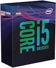 BX80684I59600K Boxed Core i5-9600K Processor, 9M Cache, up to 4.60 GHz 3.7 6 Intel