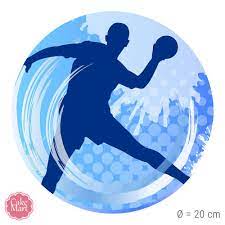 Traditional handball team thw kiel. Tortenaufleger Handball Rund 20 Cm Meincupcake Shop