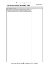 Aufgrund der behördlichen auflagen zum infektionsschutz während der. Preisverzeichnis Sparda Bank West Eg
