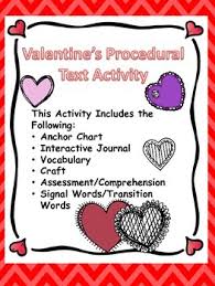 Valentines Procedural Text And Comprehension