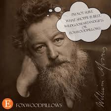 William Morris Sweet Briar Sherpa Fleece Throw Blanket