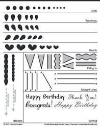 Both of these spatulas have a flat surface. Icing Practice Sheet Google Search Royal Icing Templates Royal Icing Practice Sheet