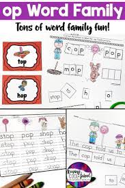 Word Families Are A Blast For Students In Preschool Kindergarten And First Grade These Word Family Activit Word Families Word Family Activities Word Work Fun