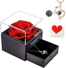 With tenor, maker of gif keyboard, add popular happy birthday flowers animated gifs to your conversations. Amazon Com Birthday Gifts For Women Preserved Rose Flower Gifts For Women Mom Girlfriend Forever Eternal Rose With 100 Languages Love You Necklace Gift For Christmas Valentines Mother S Day Anniversary Red Clothing Shoes