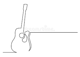 Guitar stock illustrations by james2000 11 / 998. Continuous Line Drawing Of Acoustic Guitar Stock Vector Illustration Of Drawn Minimalistic 131628857