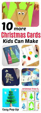We have a whole set of christmas cards that kids can make. Christmas Cards Kids Can Make 10 More Ideas Letters From Santa Blog Christmas Cards Kids Diy Holiday Cards Holiday Cards Kids