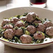Kale And Mini Meatballs Recipe Ground Lamb Recipes Beef Meatball Recipe Meatballs