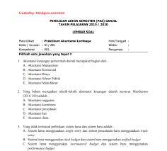 Check spelling or type a new query. Download Soal Pas Gasal Genap Praktikum Akuntansi Lembaga Smk Kelas Xi Akl Terbaru 2020