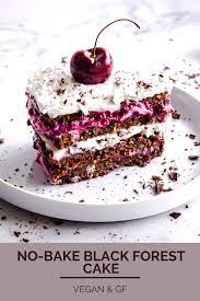 No Bake Vegan Black Forest Cake Gluten Free Vancouver With Love Recipe Black Forest Cake Healthy Cake Recipes Baking