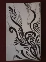 Abstract Drawing On Index Card By Hollie Leffel Art Card Art Card Design