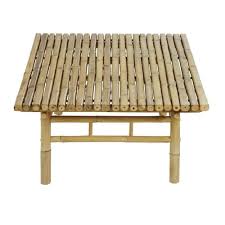 Symbiosis table basse en bois (noyer) et métal avec range revues et pieds aero. Table Basse De Jardin En Bambou Robinson Maisons Du Monde