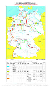 Map of the waterways in the region of berlin. Wsa Westdeutsche Kanaele Bundeswasserstrassen