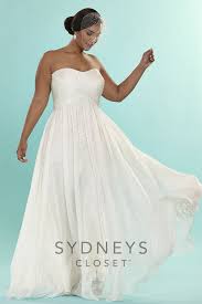 Plus Size Beach Wedding Dress Sydney S Closet Wedding Dresses Strapless Wedding Dress Beach Casual Wedding Dress
