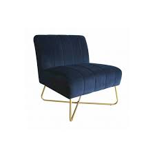 Fauteuil salon bleu nuit ou fauteuil aviateur le bon coin. Fauteuil Alfred Velours Bleu Nuit