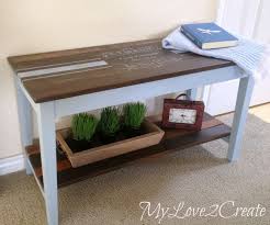 Use 72 piano hinges for the tops. French Inspired Piano Bench Makeover Cute Diy Projects