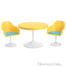 Julie S Table Chairs Diy Version American Girl Furniture American Girl Doll Furniture American Girl Doll Diy