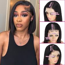 Women's short straight wig 12 inches-YE47DG