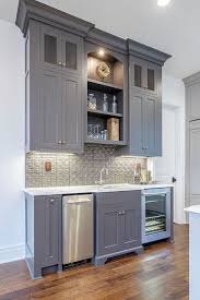 Moreover, it has deep blue undertones that can be observed if your room receives ample natural light. Blue Gray Cabinet Paint Color Benjamin Moore 2134 30 Iron Mountain Backsplash Is From Ann Sacks Transitional Family Home Grey Kitchen Home Kitchen Design