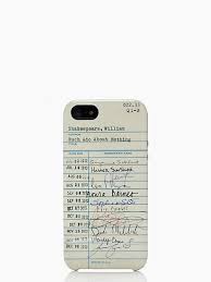 Library Card Resin Iphone 5 Case Kate Spade New York Boeken Lezen Grappig