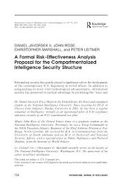 Relevant compartmentalization solution should provide the. Pdf A Formal Risk Effectiveness Analysis Proposal For The Compartmentalized Intelligence Security Structure