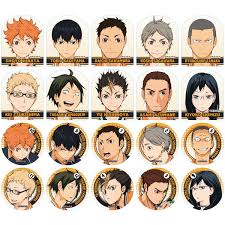 Главные персонажи и их сэйю. Trading Stickers Haikyuu All Characters ãƒã‚¤ã‚­ãƒ¥ãƒ¼ ãƒŸãƒ‹ã‚¹ãƒ†ãƒƒã‚«ãƒ¼ 1box Buy From Otaku Republic
