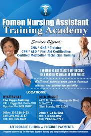 Becoming a certified nurse aide is a great career choice, and plenty of opportunities are available for adults. Fomen Nursing Assistant Training Academy Fnaa Home Facebook